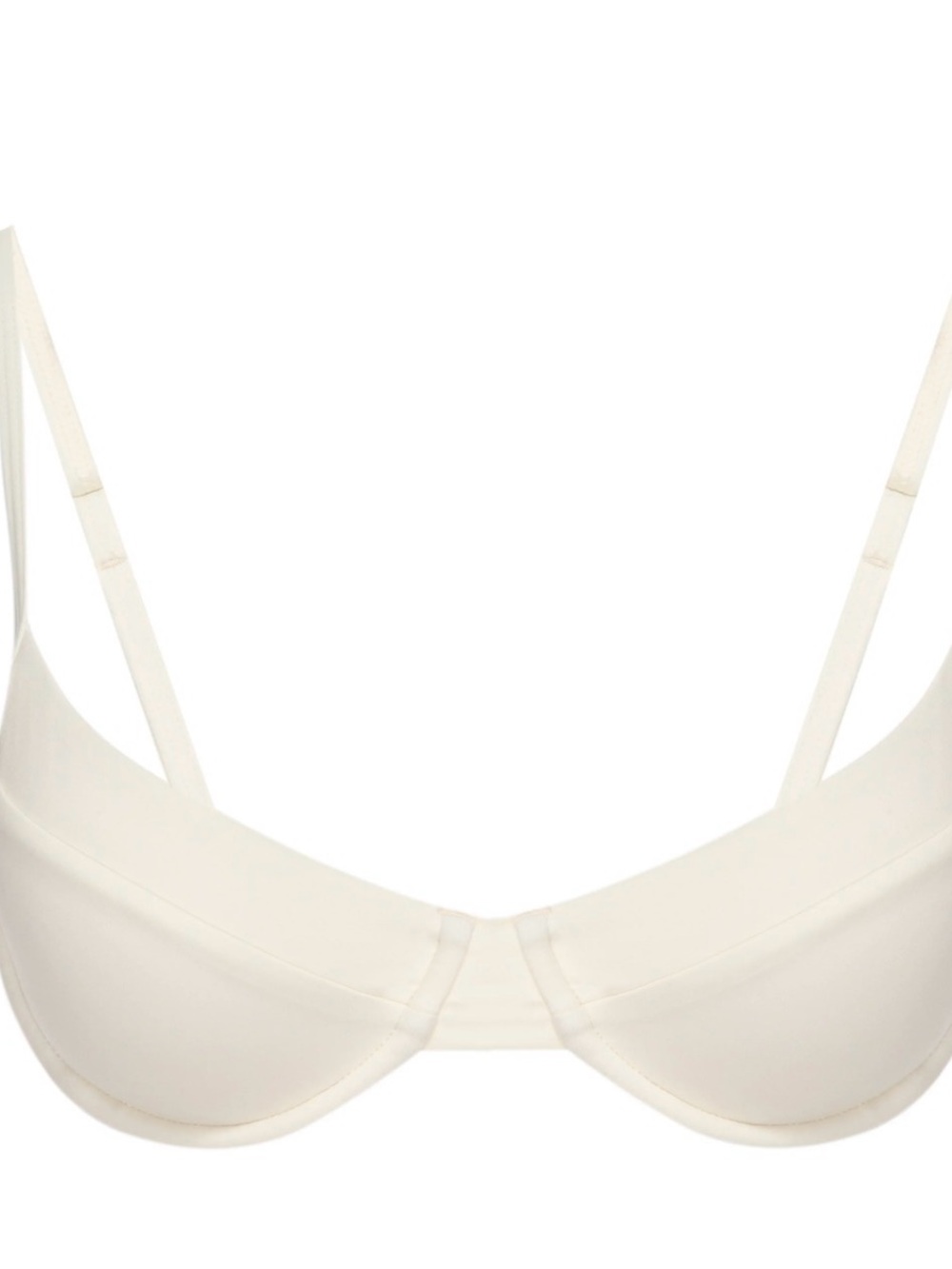 Monday Swimwear Cream Bikini Top with Underwire